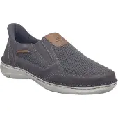 Josef seibel Slipper "New Anvers 25, asphalt-kombi", Herren, Gr. 39, grau (asphalt, kombi), Obermaterial: 80% Rindsleder Leather cow. 20% Textilmaterial TEXMAT., Schuhe Slipper