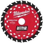 Milwaukee Zubehör 4932499376 Nitrus Abbruchkreissägeblatt 190 x 30 mm 24T