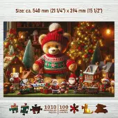 Wooden City Holzpuzzle Brauner Bär 1010 Teile
