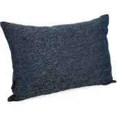Bizzotto Outdoor Kissen Ipek aus Olefin-Stoff, modern und wasserabweisend, Dunkelblau, 2er-Set, 60x40 cm