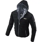Uncle Sam Steppjacke in anthrazit/schwarz in anthrazit/schwarz | Gr.: M