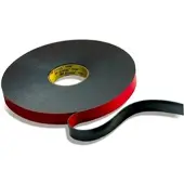 3M VHB Klebeband 5958FR, Schwarz, 1194 mm x 33 m, 1 mm
