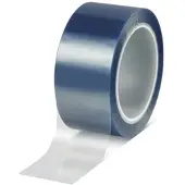 TESA 50625 50mmx66m blau-transparent, PET-Abdeckband 200°C mit Silikonklebstoff