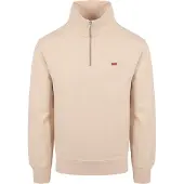 Levi's Herren Pullover & Cardigans Original Hm 1/4 Zip - Beige - Größe XL