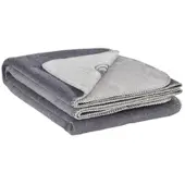 Como Jacquard-Wendewohnplaid Hanna , grau , Baumwollmischgewebe , Maße (cm): B: 130