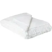 Como Wohndecke mit Fransen Sophia , weiß , Maße (cm): B: 150