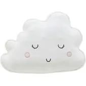 Uups Kuschelkissen Wolke , weiß , Maße (cm): B: 30
