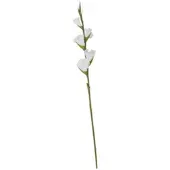 Möbel Kraft Kunstblume Gladiole , weiß , Kunststoff,Eisendraht , Maße (cm): H: 84