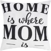 La Vida LAVIDA Kissen Home is where Mom is , weiß , Maße (cm): B: 45