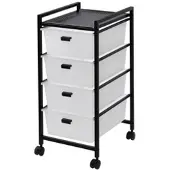 Momax Rollcontainer Jolin Weiß/Schwarz