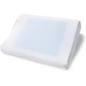 Premium Living Nackenkissen Gerry Blau/Weiß mit Gelpads