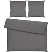 Modern Living Bettwäsche Iris XXL Grau ca. 200x200cm