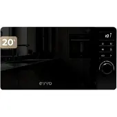 Cecotec EVVO Mikrowelle M20 Black – Freistehende Mikrowelle mit Grillfunktion, 800 W, 20 l, Digitaldisplay, Bedienfeld …