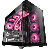 Mars Gaming MCFUSION, Midi Tower, PC, Schwarz, ATX, micro ATX, Mini-ITX, 16 cm, 44,5 cm