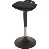Lotz Multibewegliche Stehhilfe, H-verstellb. 600-840, Sitz gepolstert, Bezug schwarz