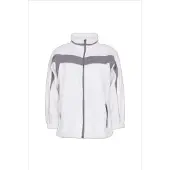 Planam Fleecejacke Plaline reinweiss/zink L