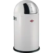 Wesco Abfallsammler PUSHBOY JUNIOR 175531-01 in WEISS mit 22 Liter Volumen / Abfalleimer / Mülleimer