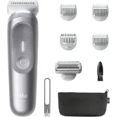 Braun Bodygroomer Series 7, Kabelloser Körperrasierer Herren, BG7555, Grau