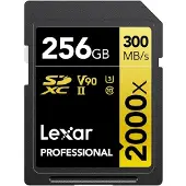 Lexar Professional 2000x SD Karte 256GB SDXC UHS-II Speicherkarte ohne Lesegerät