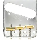 Fender 3-Saddle American Vintage Telecaster Bridge Assembly Chrom - Komplettset