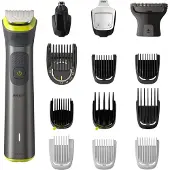 Philips All-in-One Trimmer MG7930/15 Serie 7000, Grau, Gelb, 0,5 mm, 1,6 cm, 0,2 mm, Bart, Ohr, Nase, Akku