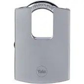 Yale Y122B/50/123/1 Vorhängeschloss 50 mm Silber Schlüsselschloss