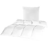 Bestgoodies Bettenset 135x200cm ( 1200gr. ), inkl. Kopfkissen 80x80cm ( 800gr. ), Hausstauballergiker geeignet - , Baumwoll Bezug - Daunenfeeling