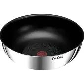 Tefal Ingenio L8977774, Rund, Wok-/Bratpfanne, Schwarz, Edelstahl, Thermo-Punkt, 26 cm, 1 Stück(e)