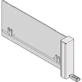 Schroff Filler-Modul ECO mit starrem Griff - AMC BLINDMODUL MS D