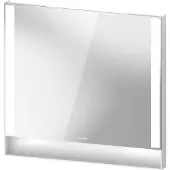 Duravit Collection One Spiegel, Lichtfelder seitlich, dimmbar, 800x750x65mm, QA7082018180000, Farbe: Weiß Matt