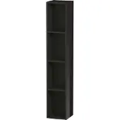Duravit Regalelement L-CUBE 180x180x1000mm schwarz hochglanz
