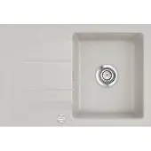 SYSTEMCERAM KeraDomo Spüle GENEA 75 in ALU mit Excenterbedienung / Einbauspüle
