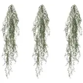 Creativ Green künstliche Pflanze Tillandsia-Hänger-Set, ca. 120 cm, graugrün, im 3er Set