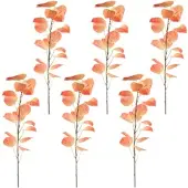 Creativ Green künstliche Pflanze Pappel, 120cm, orange, 6er Set