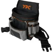 YPC BG00007BKGY - "Presto" Gürteltasche XL, Grau-Schwarz, 27x21x13cm, 5 kg Tragkra
