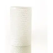 LOU DE CASTELLANE Vase Helsinki weiß - Rund Glas