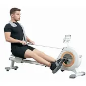 SPORTNOW Rudergerät für Zuhause, Magnetisches Rudergerät mit 16 Widerstandsstufen, LCD-Monitor, Rudermaschine mit Telefon-/IPAD-Halter, für Cardio-Training, bis 150kg belastbar
