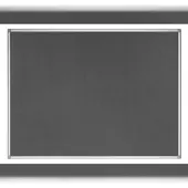 BI-Office umweltfreundliche Filztafel Earth, Pinnwand, mit Aluminiumrahmen, 240 x 120 cm, grau