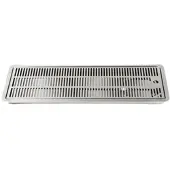 BieTal Tropfschale Tropfkasten Edelstahl 100x22cm Einlassen Einbau Ablauf mittig