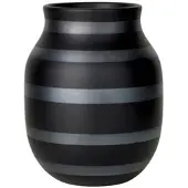 Kähler Omaggio Vase H20 black toned