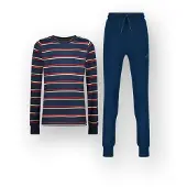 Vingino Pyjama Stripes Junge Schwarz XXL