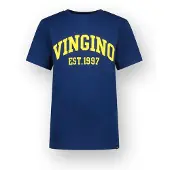 Vingino T-Shirt Icon-logo-SS Junge Blau 128