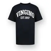 Vingino T-Shirt Icon-logo-SS Junge Blau 116