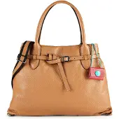 Gabs Leder Schultertasche Umhängetasche Elif TG Shoulder Bag Camoscio hellbraun