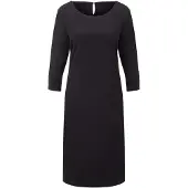 Goldner Etuikleid "Kurzgröße Jerseykleid mit Krepp-Qualität" seitliche Nahttaschen