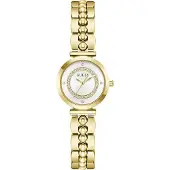 GUESS Armbanduhr Damen Gold-Tone Beaded Analog Watch (Leena) Gold GW0994L2