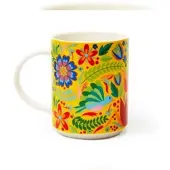 Excelsa Set Von 4 Mug Mexican Flowers 30 Cl Porzellan Bunt