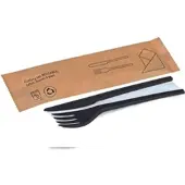 DeinPack 250 Bestecksets CPLA schwarz 3-teilig
