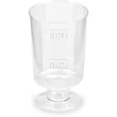 VEPATIM 200x Schnapsglas mit Fuß Premium glasklar Shotgläser mit Eichstrich 2cl/4cl