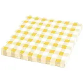 VEPATIM 2000x Servietten Prägeservietten 33 x 33 cm 1-lagig KARO gelb